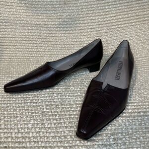 PETER KAISER Made in Germany Brown Leather Low Heel Pumps Size 8